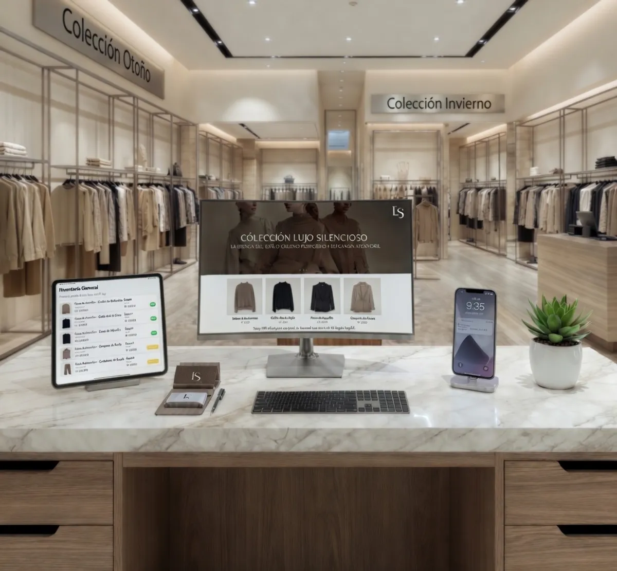 Plataforma de e-commerce tienda virtual online con carrito de compras y pagos automáticos.